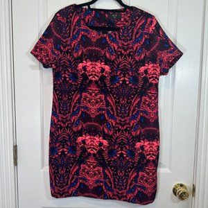 AX Paris Abstract Print Short Sleeve Shift Dress 14